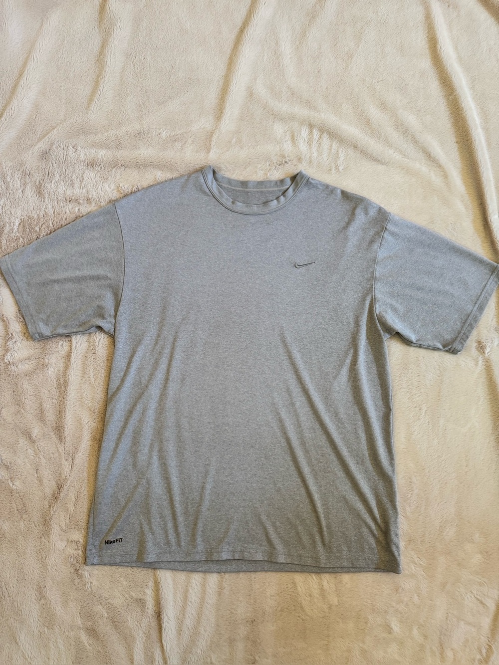 Nike Men’s Dri-FIT Heather Gray Performance T-Shirt M